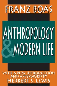 Anthropology and Modern Life_cover