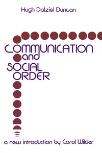 Communication and Social Order_cover