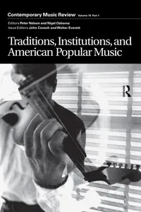 Traditions, Institutions, and American Popular Tradition_cover