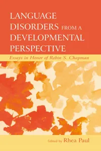 Language Disorders From a Developmental Perspective_cover