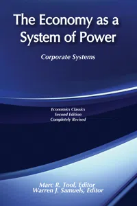 The Economy as a System of Power_cover