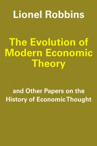 The Evolution of Modern Economic Theory_cover