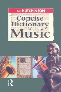 The Hutchinson Concise Dictionary of Music_cover