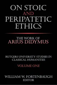 On Stoic and Peripatetic Ethics_cover