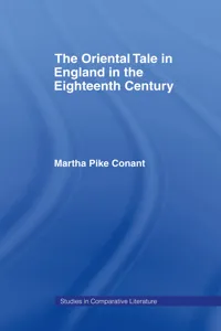 The Oriental Tale in England in the Eighteenth Century_cover