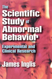 The Scientific Study of Abnormal Behavior_cover