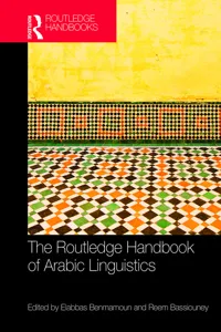 The Routledge Handbook of Arabic Linguistics_cover