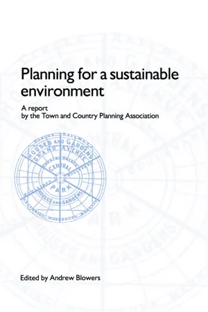 Planning for a Sustainable Environment