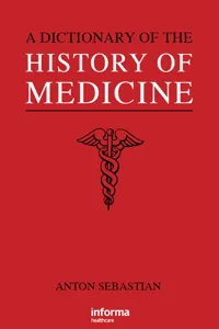 A Dictionary of the History of Medicine_cover