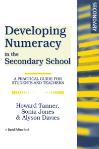 Developing Numeracy in the Secondary School_cover