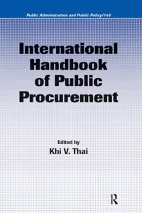 International Handbook of Public Procurement_cover