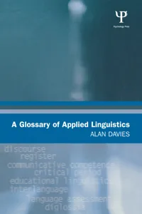 A Glossary of Applied Linguistics_cover