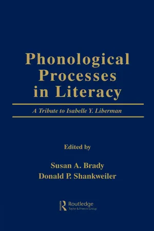 Phonological Processes in Literacy