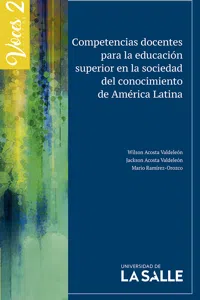 Competencias docentes para la educación superior en la sociedad del conocimiento de América Latina_cover