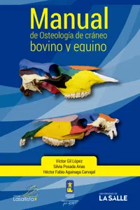 Manual de osteología de cráneo bovino y equino_cover