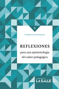 Reflexiones para una epistemología del saber pedagógico_cover