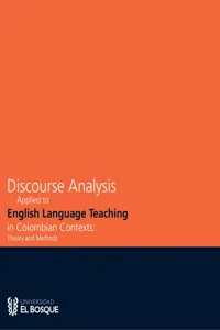 Discourse analysis applied to english language teaching in colombian contexts: theory and methods_cover