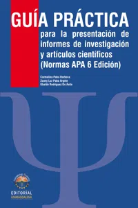 Guía práctica para la presentación de informes de investigación y artículos científicos. Edición 2_cover