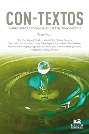 Con-Textos. Fundamentos conceptuales para la labor docente