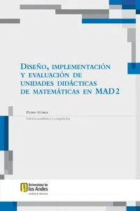 Diseño, implementación y evaluación de unidades didácticas de matemáticas en MAD 2_cover