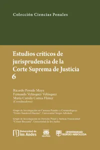 Estudios críticos de la jusrisprudencia de la Corte Suprema de Justicia 6_cover