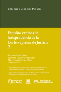 Estudios críticos de la jusrisprudencia de la Corte Suprema de Justicia 2_cover