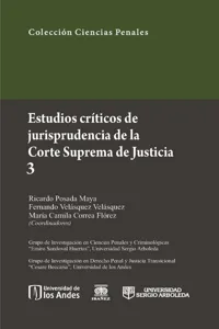 Estudios críticos de la jusrisprudencia de la Corte Suprema de Justicia 3_cover