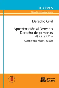 Derecho Civil. Aproximación al Derecho. Derecho de personas_cover