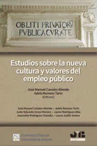 Estudios sobre la nueva cultura y valores del empleo público_cover