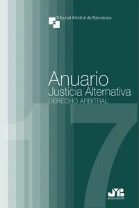 Anuario Justicia Alternativa: Derecho arbitral_cover