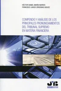 Compendio y análisis de los principales pronunciamientos del Tribunal Supremo en materia financiera_cover