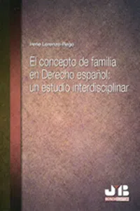 El concepto de familia en Derecho español_cover