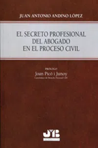 El secreto profesional del abogado en el Proceso Civil._cover