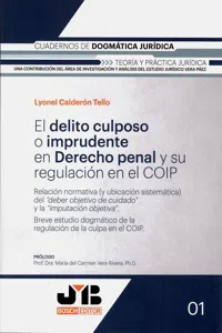 El delito culposo o imprudente en Derecho penal y su regulación en el COIP_cover