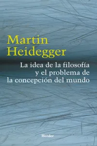 La idea de la filosofía y el problema de la concepción del mundo_cover