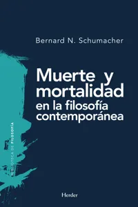 Muerte y mortalidad en la filosofía contemporánea_cover