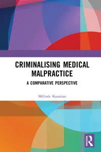 Criminalising Medical Malpractice_cover