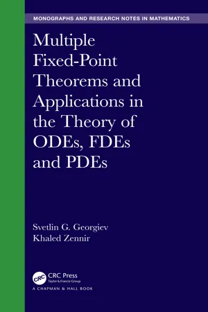 Multiple Fixed-Point Theorems and Applications in the Theory of ODEs, FDEs and PDEs