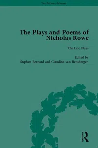 The Plays and Poems of Nicholas Rowe_cover