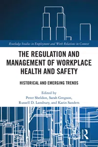 The Regulation and Management of Workplace Health and Safety_cover