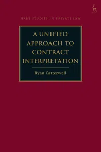 A Unified Approach to Contract Interpretation_cover