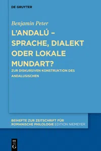L'andalú – Sprache, Dialekt oder lokale Mundart?_cover