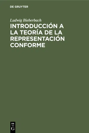 Introducción a la teoría de la representación conforme