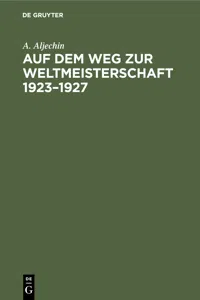 Auf dem Weg zur Weltmeisterschaft 1923–1927_cover