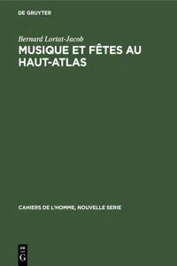 Musique et fêtes au Haut-Atlas_cover