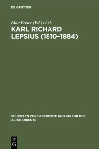 Karl Richard Lepsius_cover