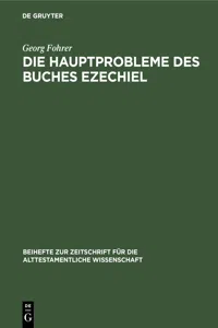 Die Hauptprobleme des Buches Ezechiel_cover