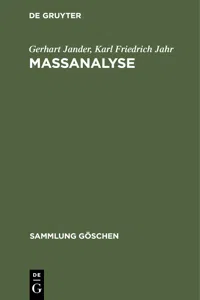 Massanalyse_cover