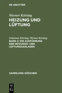 Die Ausführung der Heizungs- und Lüftungsanlagen_cover