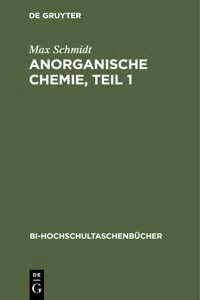 Anorganische Chemie, Teil 1_cover